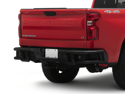 Barricade HD4 Tubular Rear Bumper with LED Fog Lights (19-26 Silverado 1500)