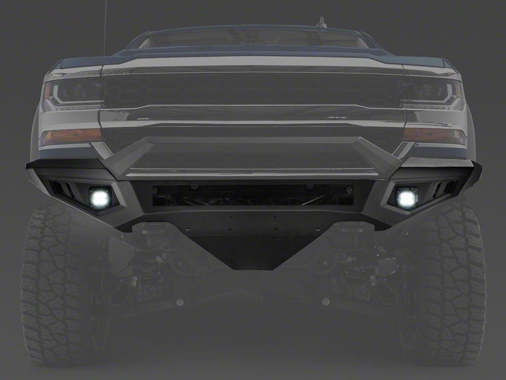 Barricade HD Off-Road Front Bumper with LED Fog Lights and Skid Plate (16-18 Silverado 1500)