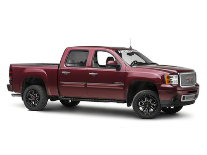 Barricade Rattler Running Boards; Textured Black (07-13 Sierra 1500)