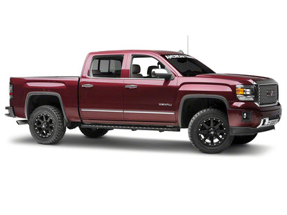 Barricade Rattler Running Boards; Textured Black (14-18 Sierra 1500)