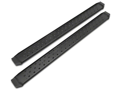 Barricade Rattler Running Boards; Textured Black (14-18 Sierra 1500)
