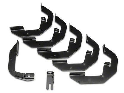 Barricade Rattler Running Boards; Textured Black (14-18 Sierra 1500)