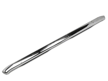 Barricade Pinnacle 4-Inch Oval Bent End Side Step Bars; Rocker Mount; Stainless Steel (14-18 Sierra 1500 Double Cab, Crew Cab)