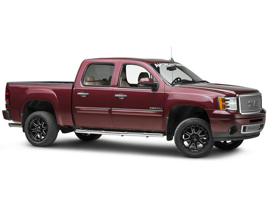 Barricade 3-Inch Side Step Bars; Rocker Mount; Stainless Steel (07-13 Sierra 1500)