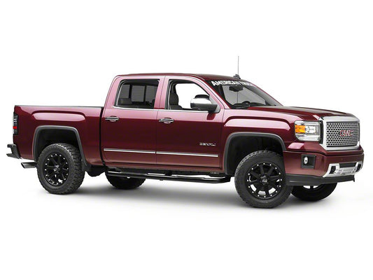 Barricade 3-Inch Side Step Bars; Body Mount; Black (14-18 Sierra 1500)