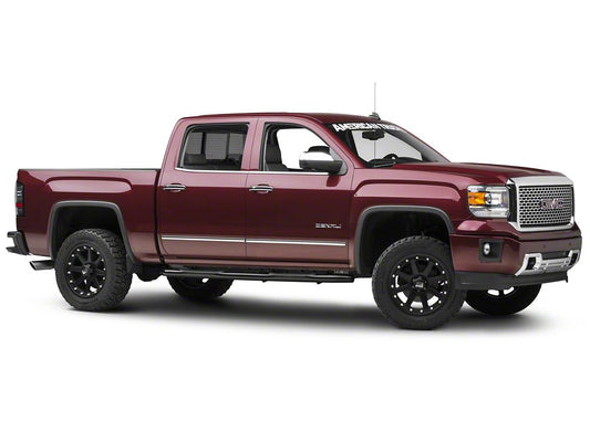 Barricade 3-Inch Side Step Bars; Rocker Mount; Black (14-18 Sierra 1500)