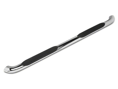 Barricade 4-Inch Oval Bent End Side Step Bars; Rocker Mount; Stainless Steel (14-18 Sierra 1500)