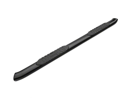 Barricade 5-Inch Oval Bent End Side Step Bars; Body Mount; Black (99-13 Sierra 1500)