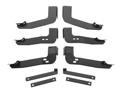 Barricade 5-Inch Oval Bent End Side Step Bars; Body Mount; Black (99-13 Sierra 1500)