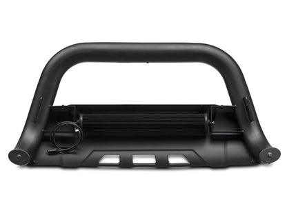 Barricade HD Bull Bar with Skid Plate and 20-Inch LED Dual-Row LED Light Bar; Textured Black (07-18 Sierra 1500)