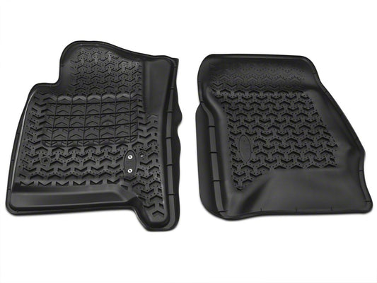 Barricade Front Floor Mats; Black (14-18 Sierra 1500)