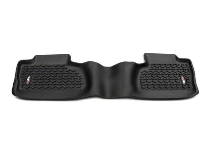 Barricade Rear Floor Mat; Black (14-18 Sierra 1500 Double Cab, Crew Cab)