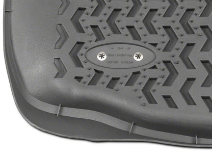 Barricade Rear Floor Mat; Gray (14-18 Sierra 1500 Double Cab, Crew Cab)