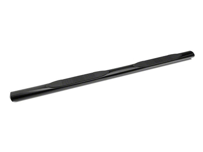 Barricade 4-Inch Oval Straight End Running Boards; Black (99-13 Sierra 1500 Extended Cab, Crew Cab)