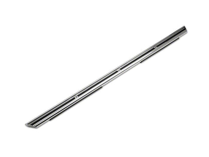 Barricade 4-Inch Flat Oval Running Boards; Stainless Steel (99-13 Sierra 1500 Extended Cab)