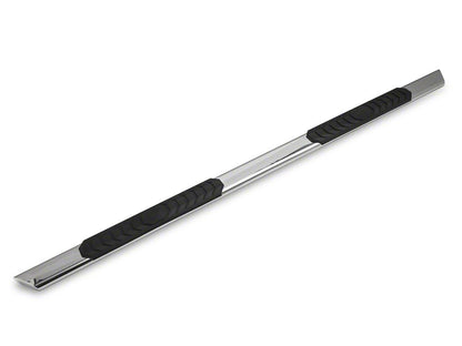 Barricade 4-Inch Flat Oval Running Boards; Stainless Steel (99-13 Sierra 1500 Crew Cab)