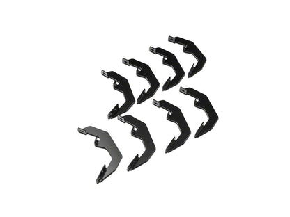 Barricade 5-Inch Oval Bent End Side Step Bars; Black (19-25 Sierra 1500 Crew Cab)