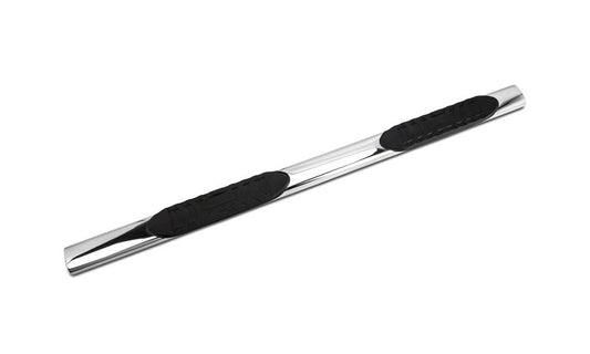 Barricade 5-Inch Oval Side Step Bars; Stainless Steel (19-25 Sierra 1500 Crew Cab)