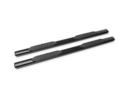 Barricade 5-Inch Oval Side Step Bars; Black (19-25 Sierra 1500 Crew Cab)