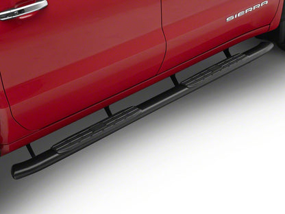 Barricade PNC Side Step Bars; Textured Black (19-25 Sierra 1500 Crew Cab)