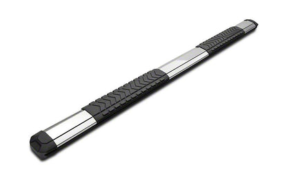 Barricade Saber 5-Inch Aluminum Side Step Bars; Stainless Cover Plates (19-25 Sierra 1500 Crew Cab)