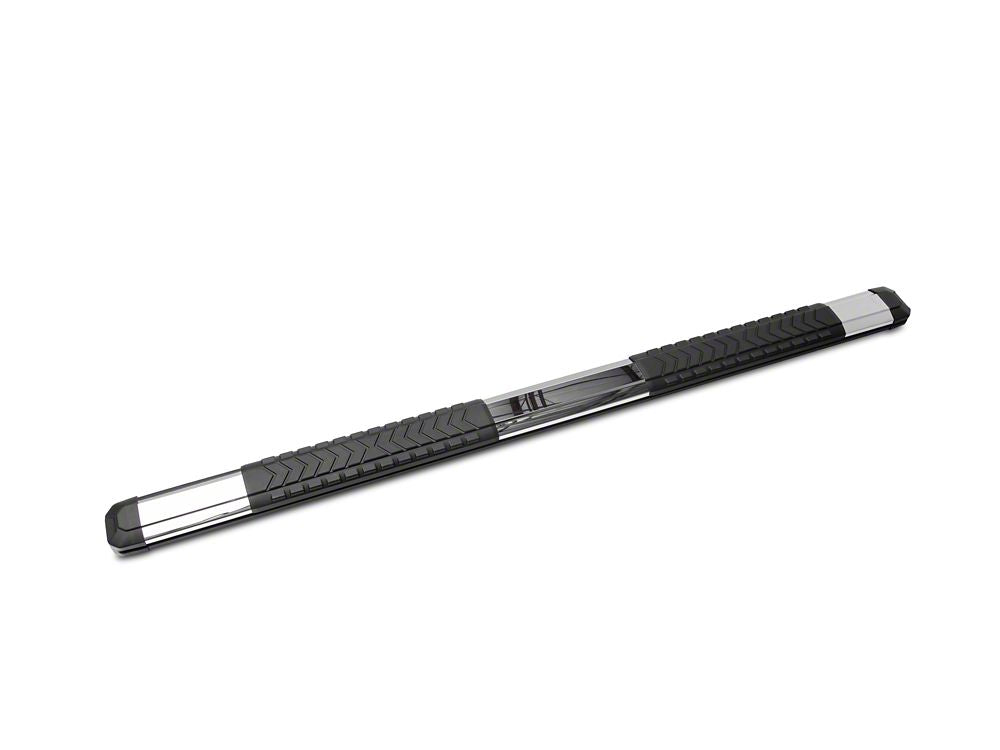 Barricade Saber 5-Inch Aluminum Side Step Bars; Stainless Cover Plates (19-25 Sierra 1500 Crew Cab)