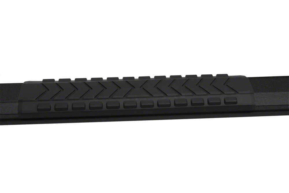Barricade Saber 5-Inch Aluminum Side Step Bars; Black Cover Plates (19-25 Sierra 1500 Crew Cab)