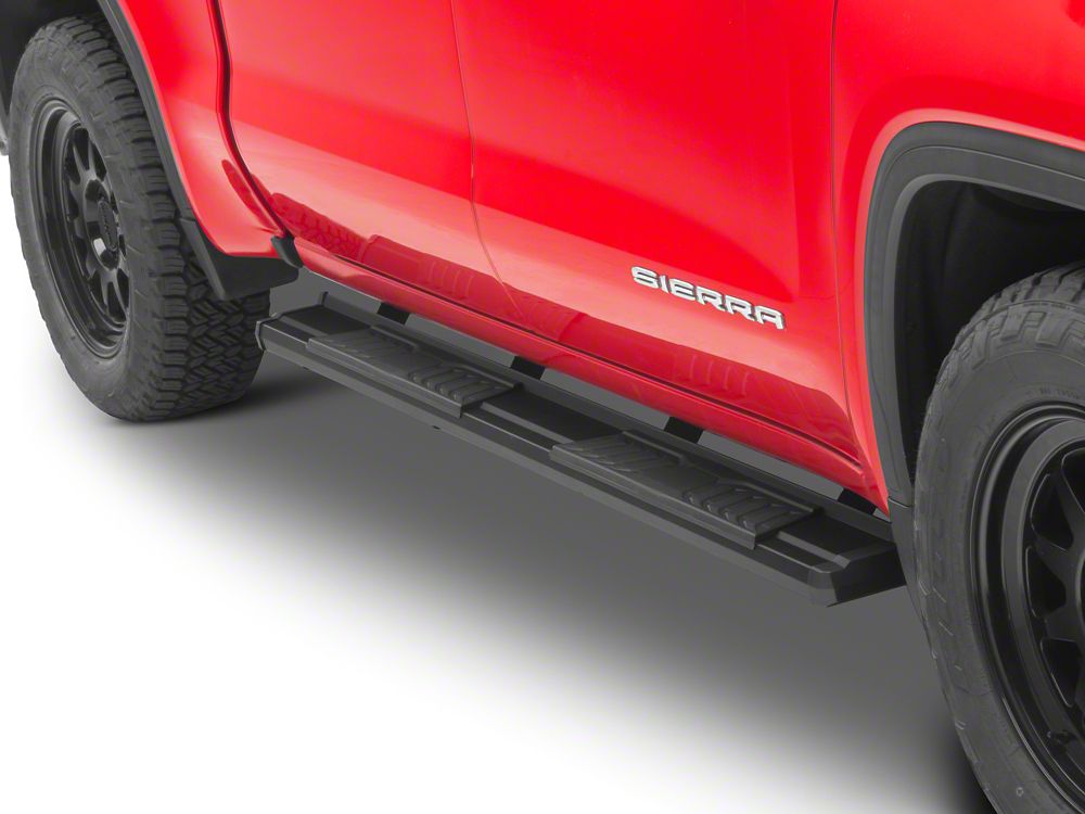 Barricade S6 Running Boards; Black (19-25 Sierra 1500 Crew Cab)
