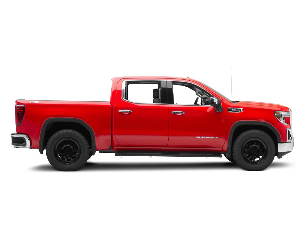 Barricade S6 Running Boards; Black (19-25 Sierra 1500 Crew Cab)