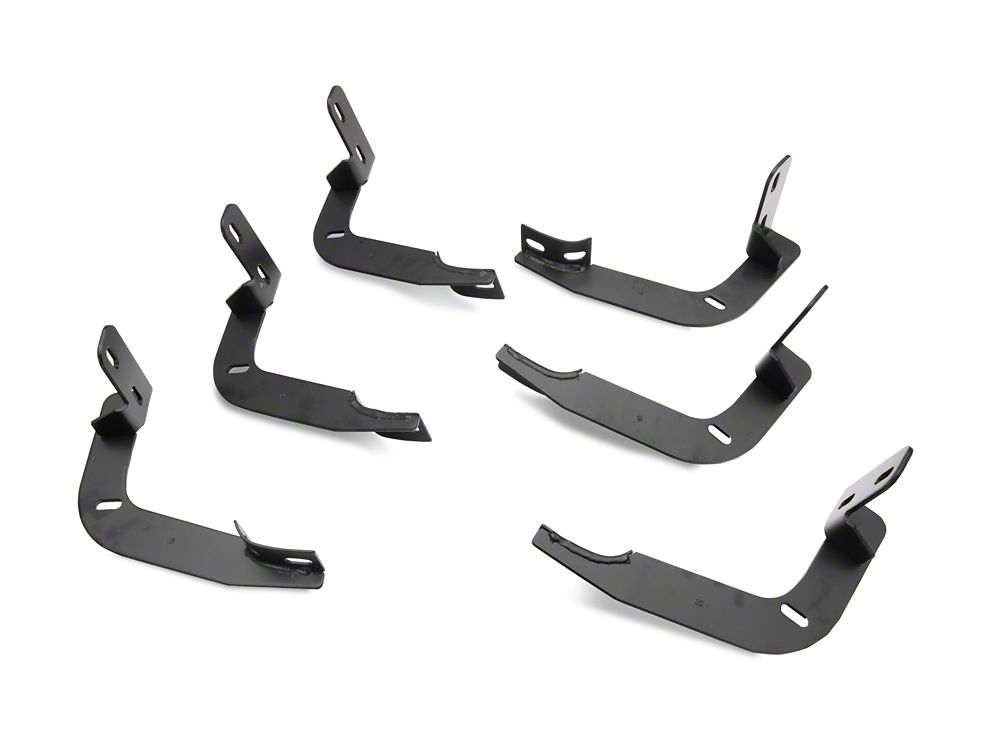 Barricade 4-Inch Oval Straight End Side Step Bars; Black (19-25 Sierra 1500 Crew Cab)