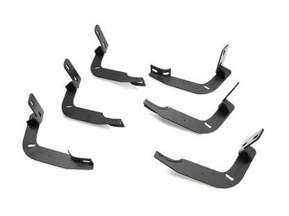 Barricade 4-Inch Oval Straight End Side Step Bars; Black (19-25 Sierra 1500 Crew Cab)