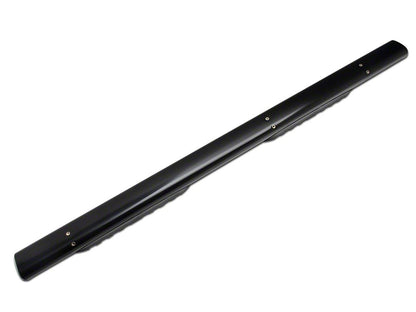 Barricade 5-Inch Oval Straight End Side Step Bars; Black (19-25 Sierra 1500 Double Cab)