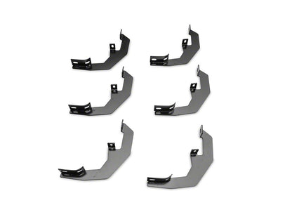Barricade 6-Inch Oval Straight End Side Step Bars; Black (19-25 Sierra 1500 Double Cab)