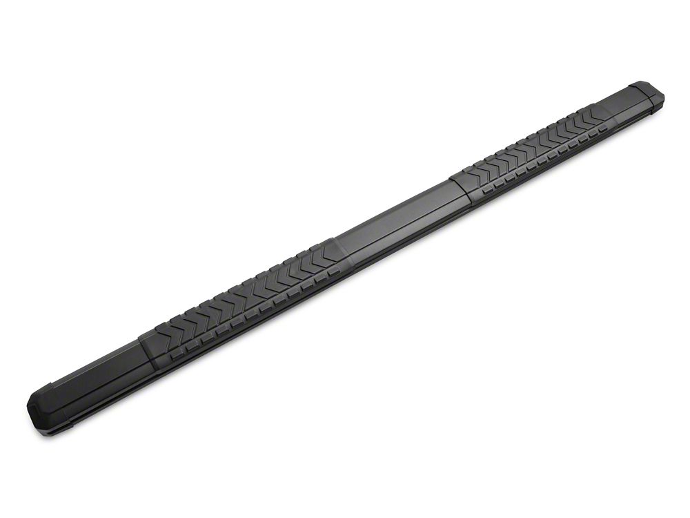 Barricade Saber 5-Inch Aluminum Side Step Bars; Black Cover Plates (19-25 Sierra 1500 Double Cab)