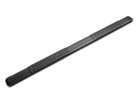 Barricade Saber 5-Inch Aluminum Side Step Bars; Black Cover Plates (19-25 Sierra 1500 Double Cab)