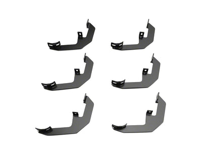 Barricade 4-Inch Oval Straight End Side Step Bars; Stainless Steel (19-25 Sierra 1500 Double Cab)