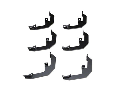 Barricade 4-Inch Oval Straight End Side Step Bars; Black (19-25 Sierra 1500 Double Cab)