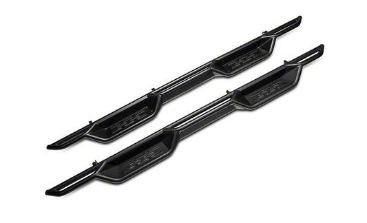 Barricade NB1 Running Boards; Textured Black (19-25 Sierra 1500 Double Cab)