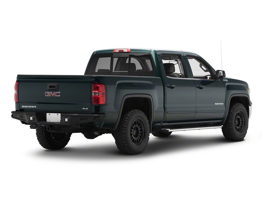 Barricade Pre-Runner Rear Bumper with LED Fog Lights (07-18 Sierra 1500)