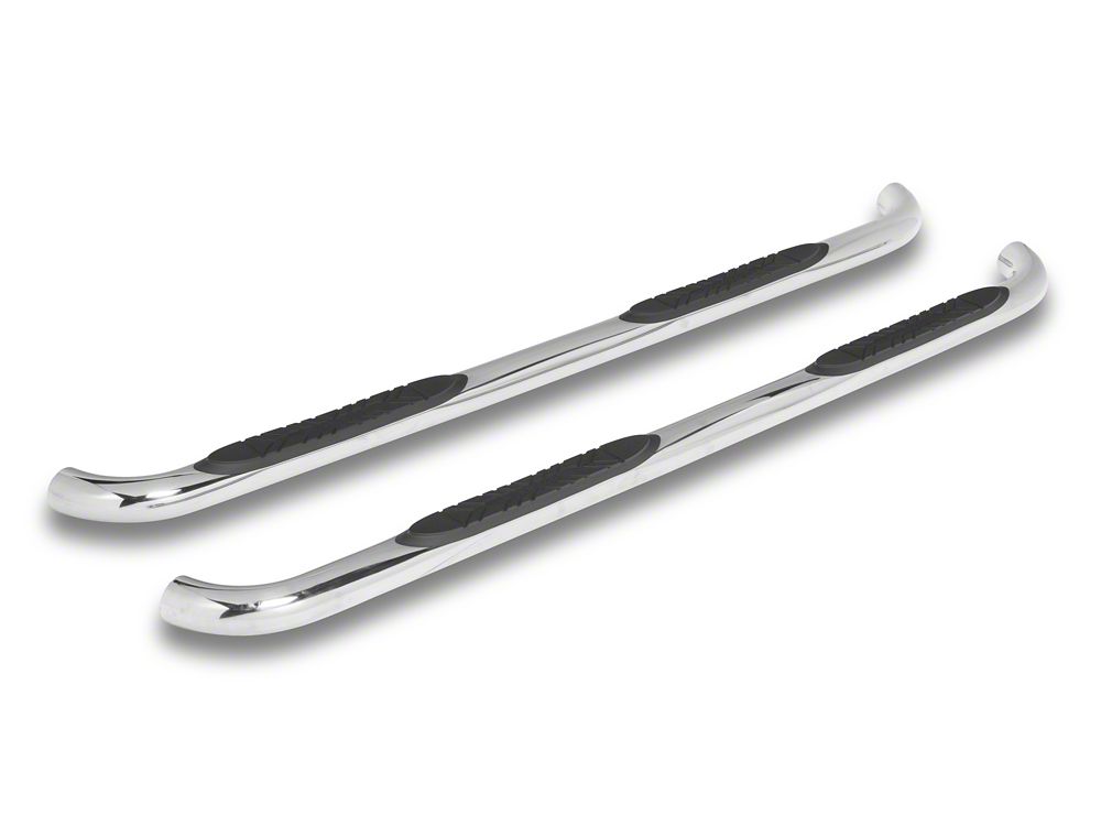 Barricade E-Series 3-Inch Side Steps; Stainless Steel; Rocker Panel Mount (19-25 Sierra 1500 Double Cab)