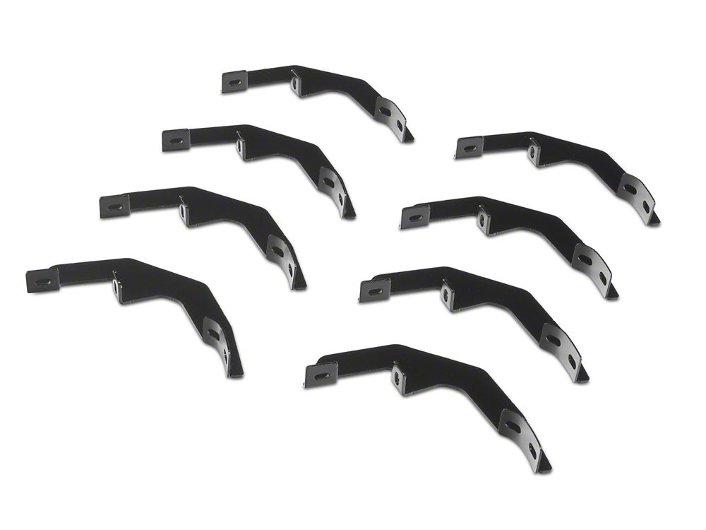 Barricade E-Series 5-Inch Oval Straight Side Step Bars; Stainless Steel (19-25 Sierra 1500 Crew Cab)