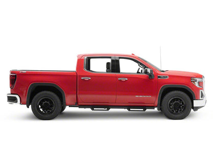 Barricade Canyon Drop Steps; Textured Black (19-25 Sierra 1500 Crew Cab)