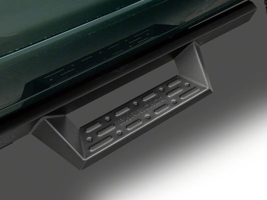 Barricade Canyon Drop Steps; Textured Black (07-18 Sierra 1500 Crew Cab)