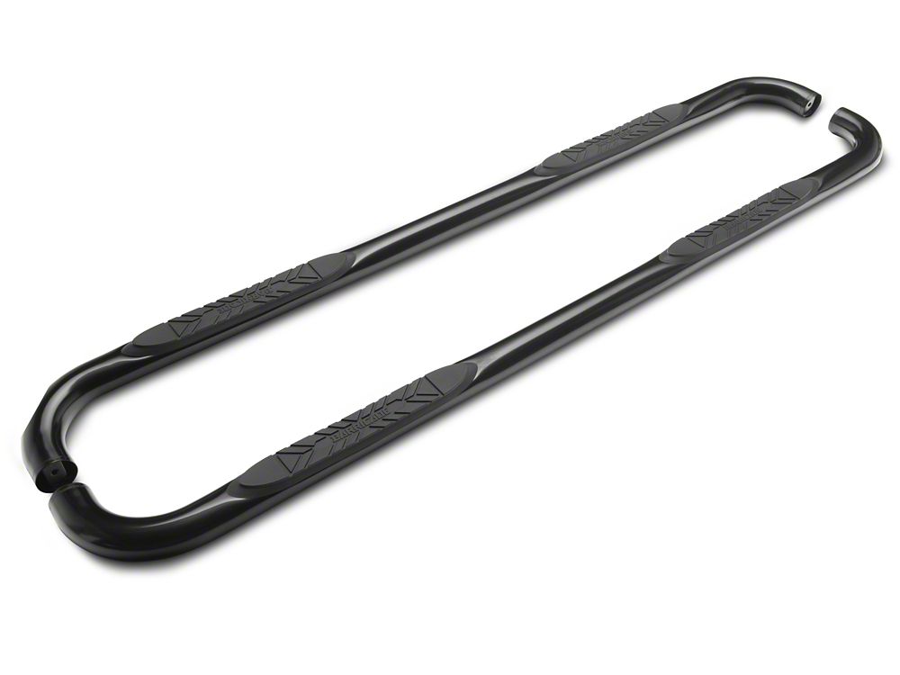 Barricade 3-Inch 90 Degree Bent End Side Step Bars; Black (17-25 F-250 Super Duty SuperCrew)