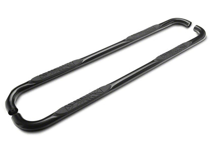 Barricade 3-Inch 90 Degree Bent End Side Step Bars; Black (17-25 F-250 Super Duty SuperCrew)