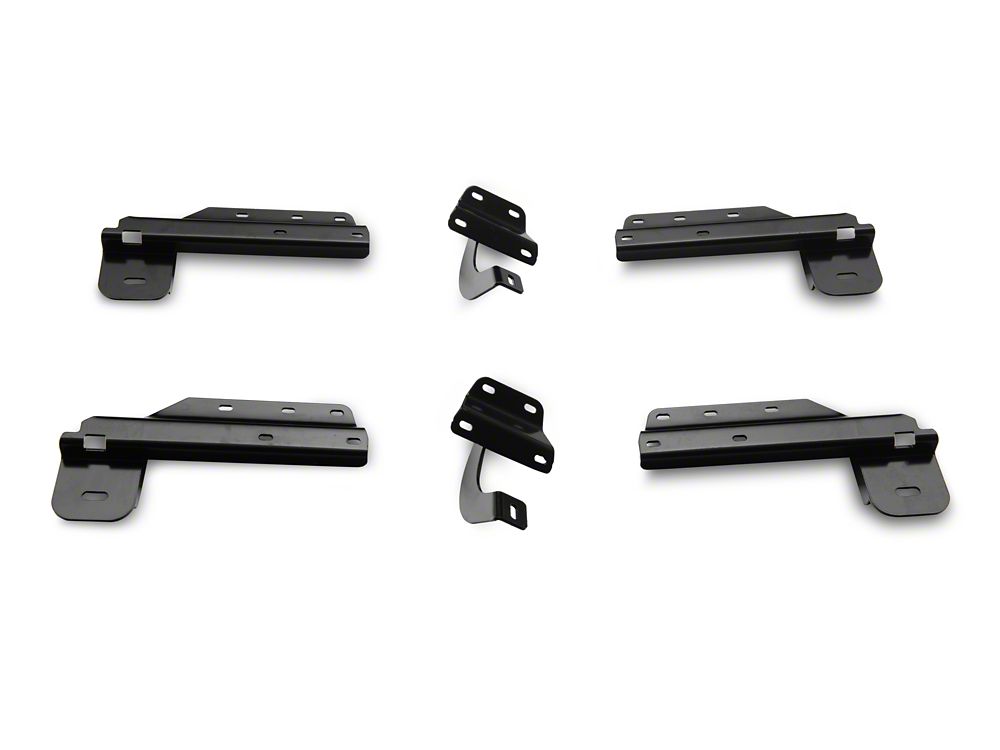 Barricade 3-Inch 90 Degree Bent End Side Step Bars; Black (17-25 F-250 Super Duty SuperCrew)