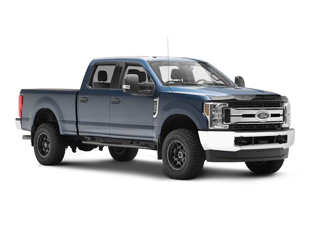 Barricade 3-Inch 90 Degree Bent End Side Step Bars; Black (17-25 F-250 Super Duty SuperCrew)