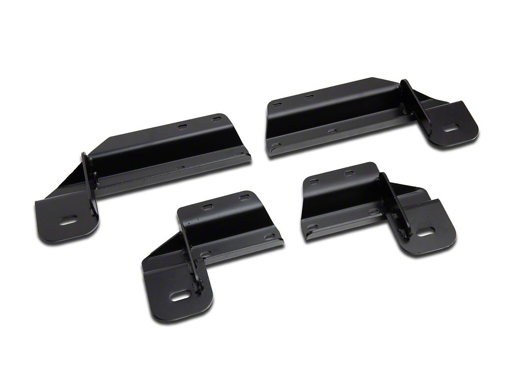 Barricade 3-Inch 90 Degree Bent End Side Step Bars; Black (17-25 F-350 Super Duty Regular Cab)
