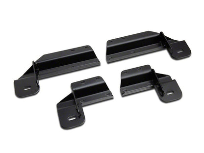 Barricade 3-Inch 90 Degree Bent End Side Step Bars; Black (17-25 F-350 Super Duty Regular Cab)