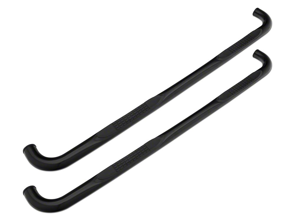 Barricade 3-Inch 90 Degree Bent End Side Step Bars; Black (17-25 F-250 Super Duty SuperCab)